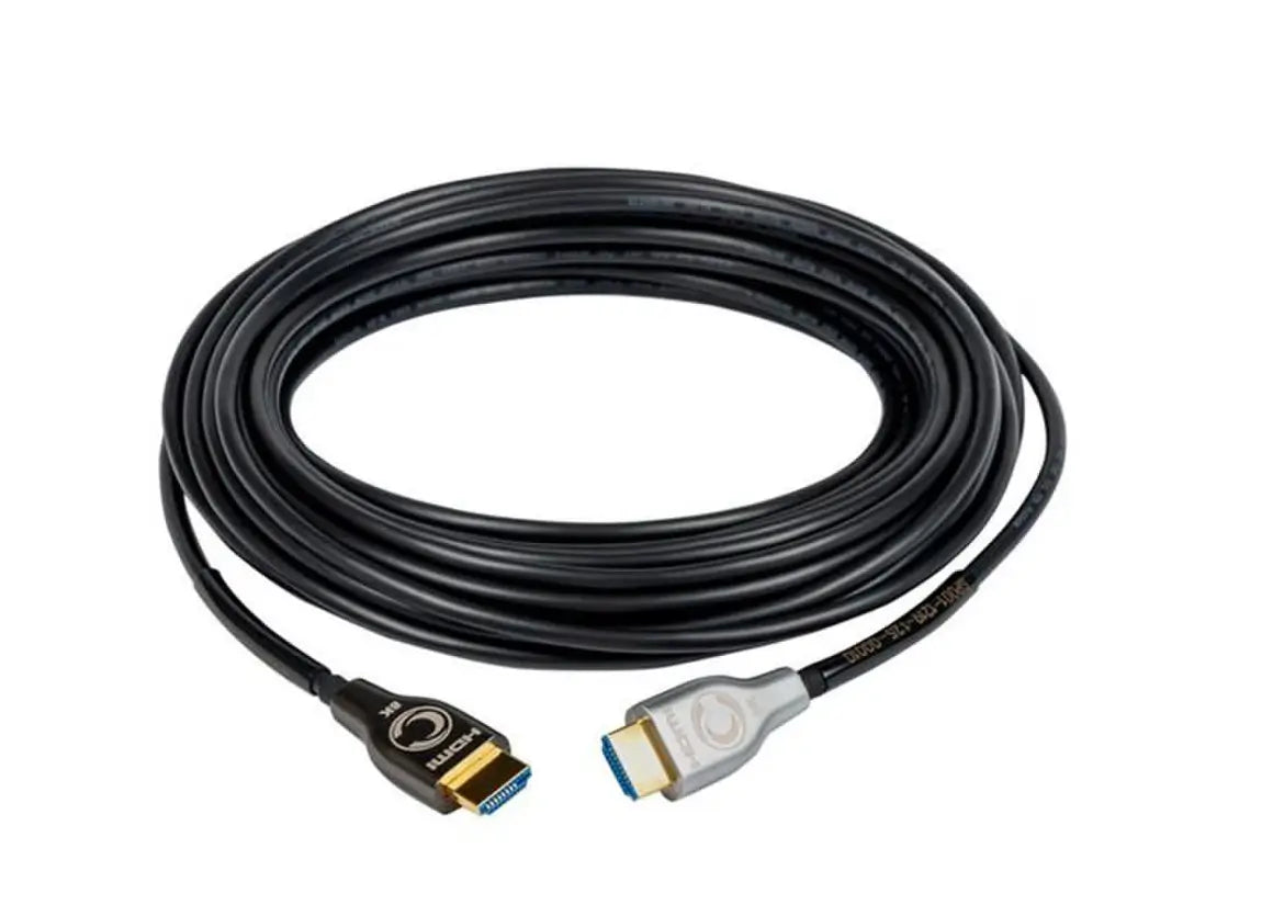 Cleerline 8K HDMI Active Optical Cables, Black Jacket: 5m to 60m Cleerline