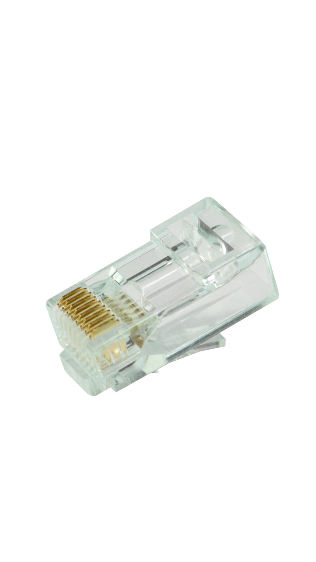 SIMPLY45 CAT6 UTP PASS THROUGH RJ45 MODULAR PLUGS, GREEN TINT: 100 PIECE JAR Go Simply Connect