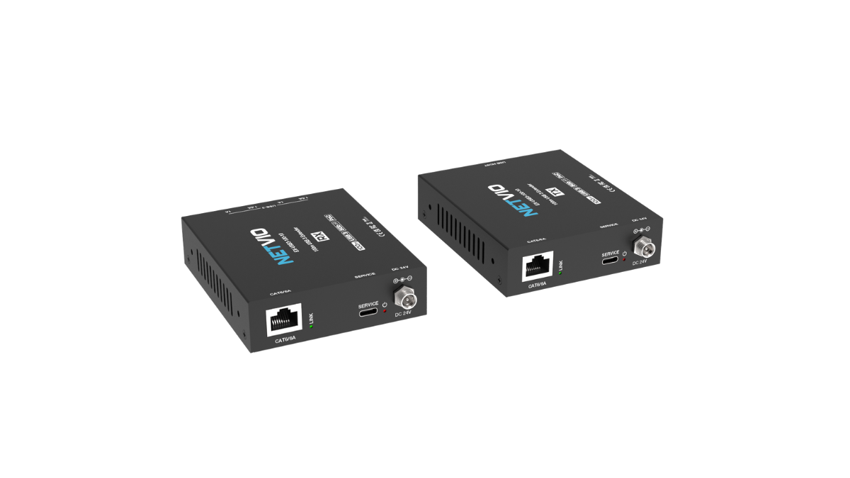 Netvio EX-USB3-100-10 | 100m USB 3.2 Gen 1 Extender with 2-Way PoE & Type-B to USB-C Cable Accessories Netvio