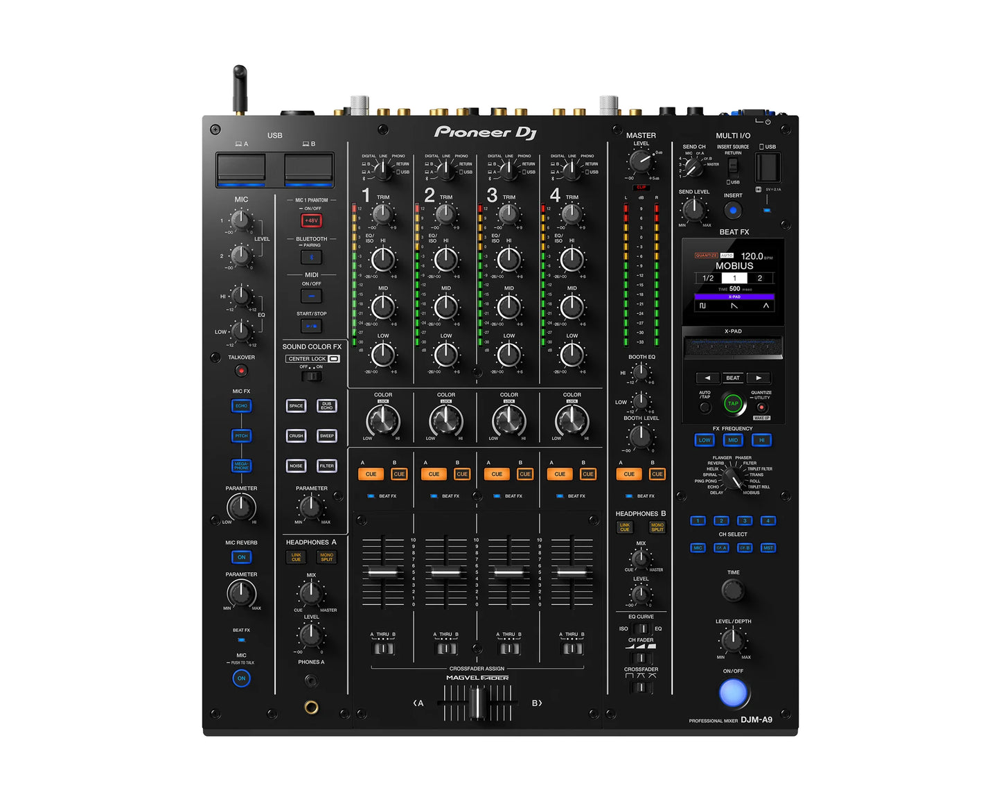 Pioneer DJ DJM-A9 4-Channel High-End Pro Digital DJ/Club Mixer DJ Mixer Pioneer DJ