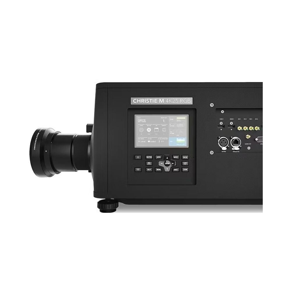 Christie 4K25-RGB 4K UHD 3DLP RGB Pure Laser Projector With Lens, Black 4