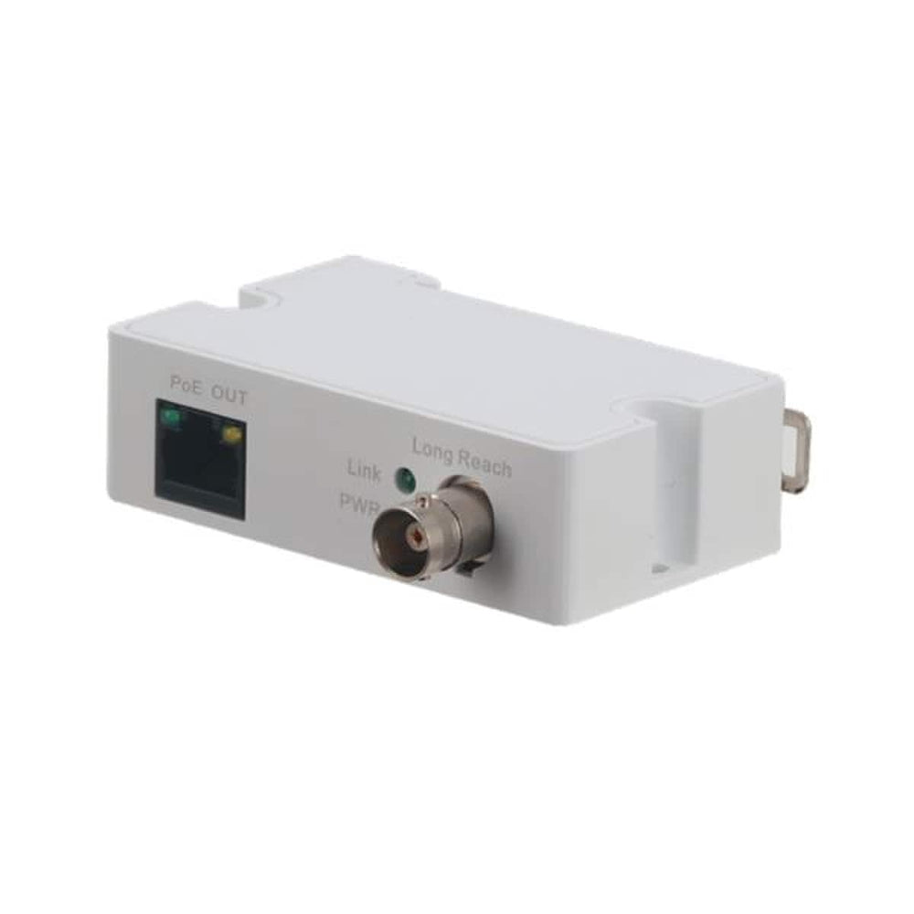Dahua Ethernet and PoE Extender Transmitter Module Over Coax, Camera Side, White Extender Dahua