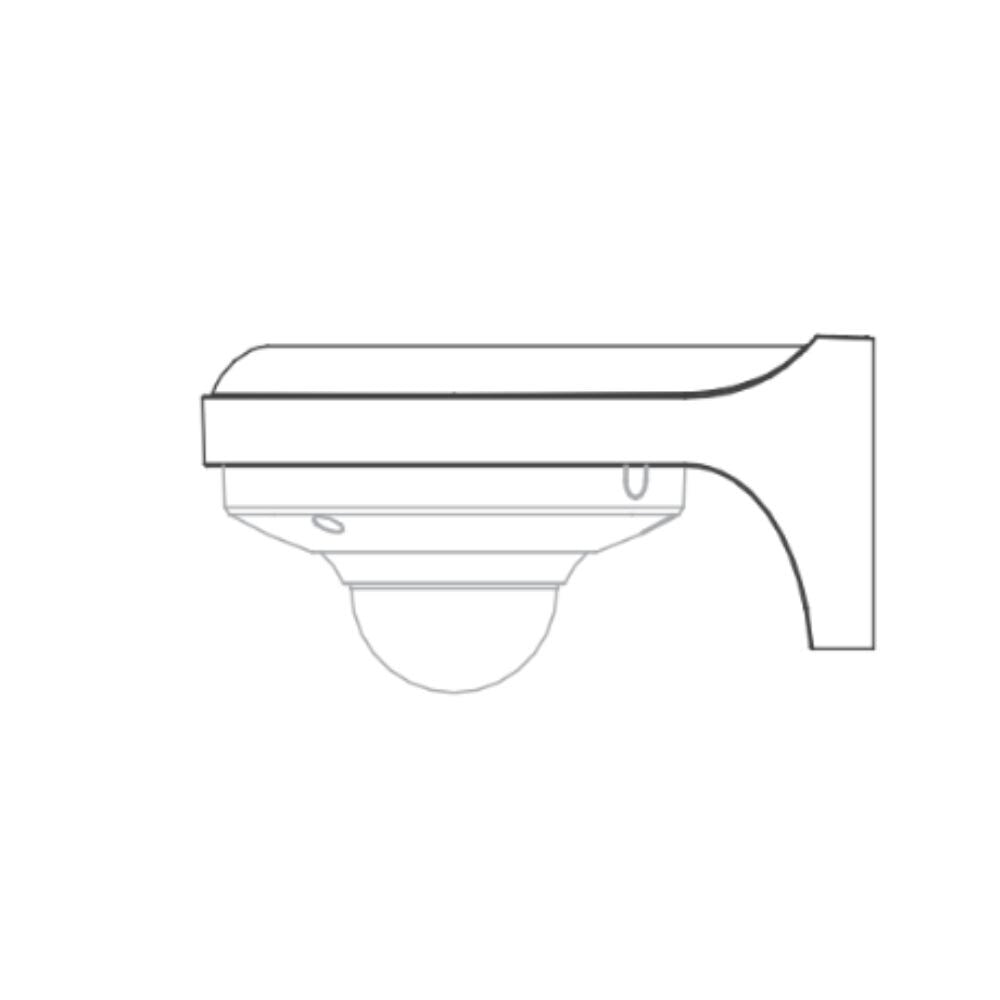 Dahua Wall Mount Bracket For Dahua's IPC-HDW3 Cameras, Grey and White Mounting Hardware Dahua