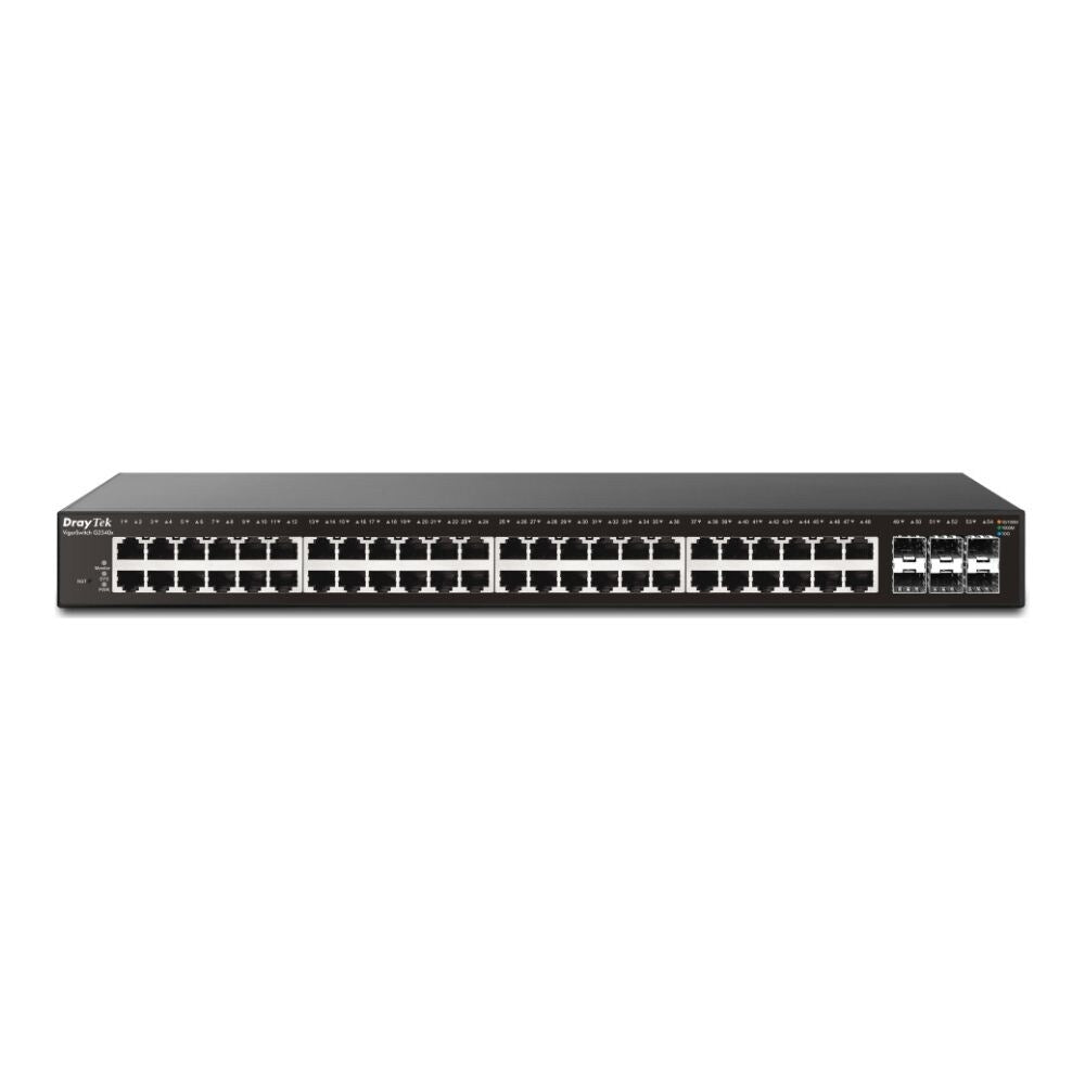 DrayTek VigorSwitch 54 Port Gigabit L2+ Managed Switch With 48 RJ-45 LAN Ports and 6 x 10GBE SFP+