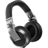 Pioneer DJ HDJ-X7-K Pro DJ 50mm Headphones with Swivel Ear Headphones Pioneer DJ Light Pearl