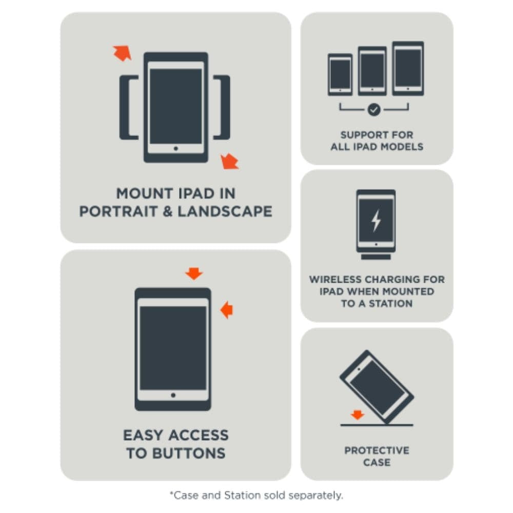 iPort Connect Pro Case For iPads in Black or White 1