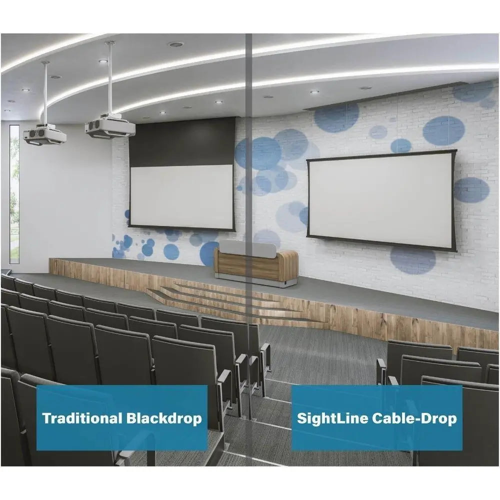 Projecta / Da-Lite SightLine Tensioned Ceiling Recessed Screen