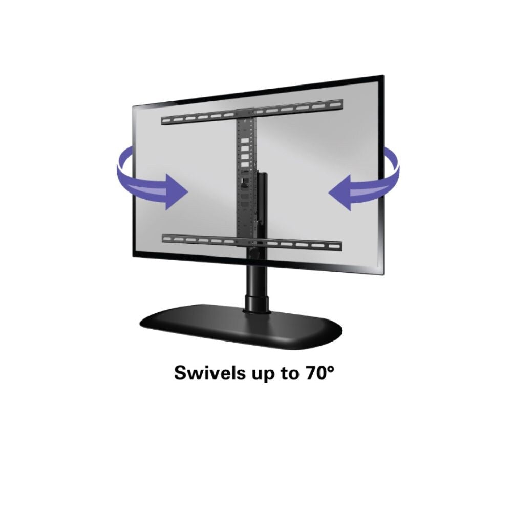 Sanus FTVS1-B2 VuePoint Swivel TV Stand Fits 32" to 65" TVs, Matte Black 2