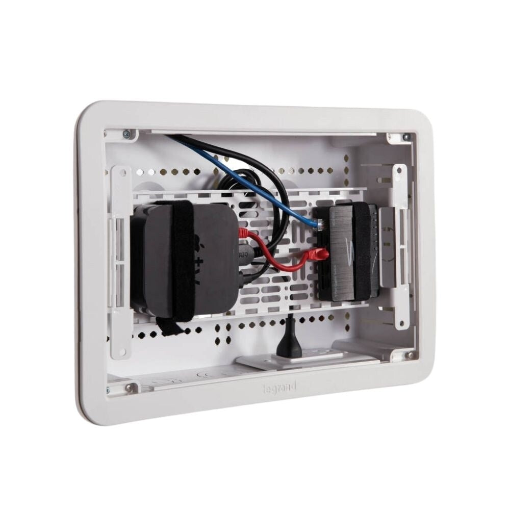 Sanus IWB9 9" TV Media In Wall Box, White 2