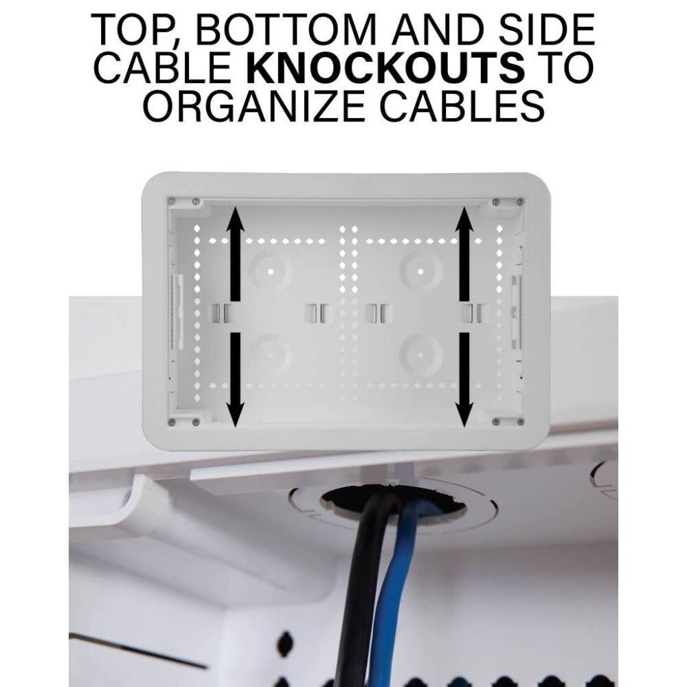 Sanus IWB9 9" TV Media In Wall Box, White 6