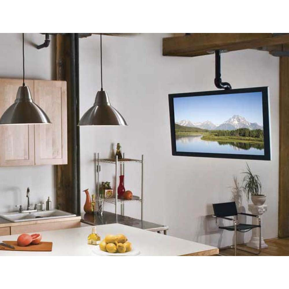 Sanus Tilt and Swivel Ceiling Mount for 37" to 70" TVs, Black TV Mounts Sanus