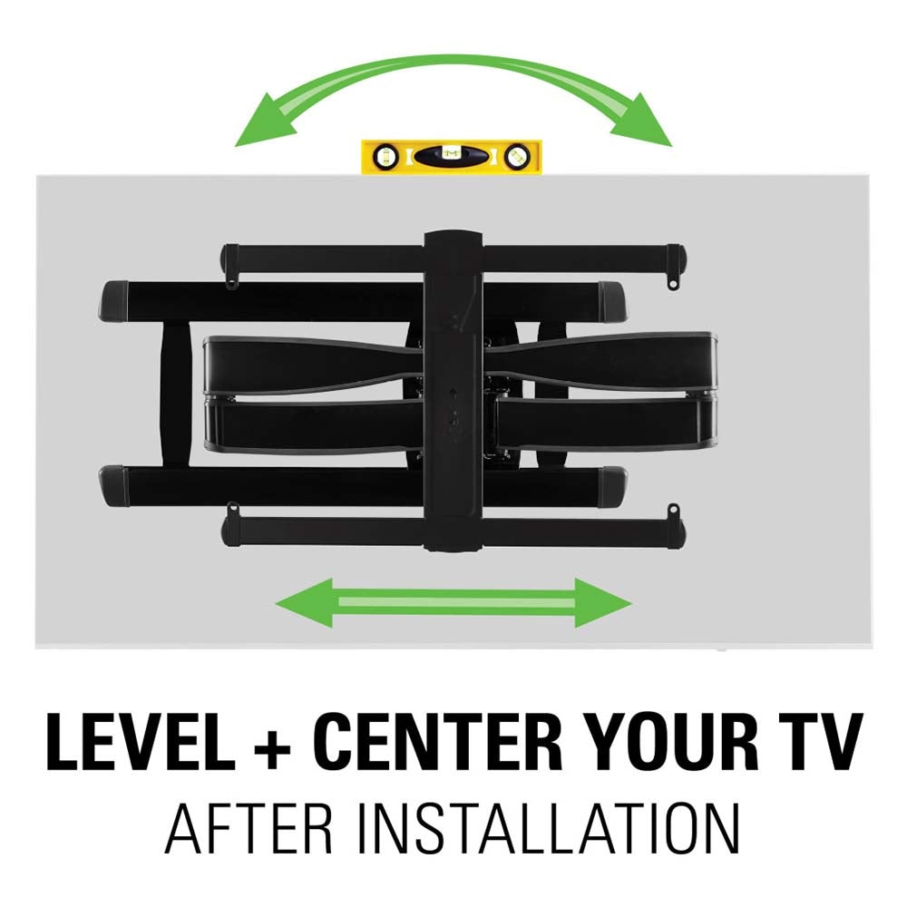 Sanus VLF728-B2 Premium Full Motion TV Wall Mount for 42" to 90" TVs, Black TV Mounts Sanus