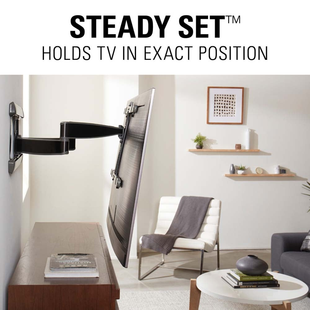 Sanus VLF728-B2 Premium Full Motion TV Wall Mount for 42" to 90" TVs, Black TV Mounts Sanus