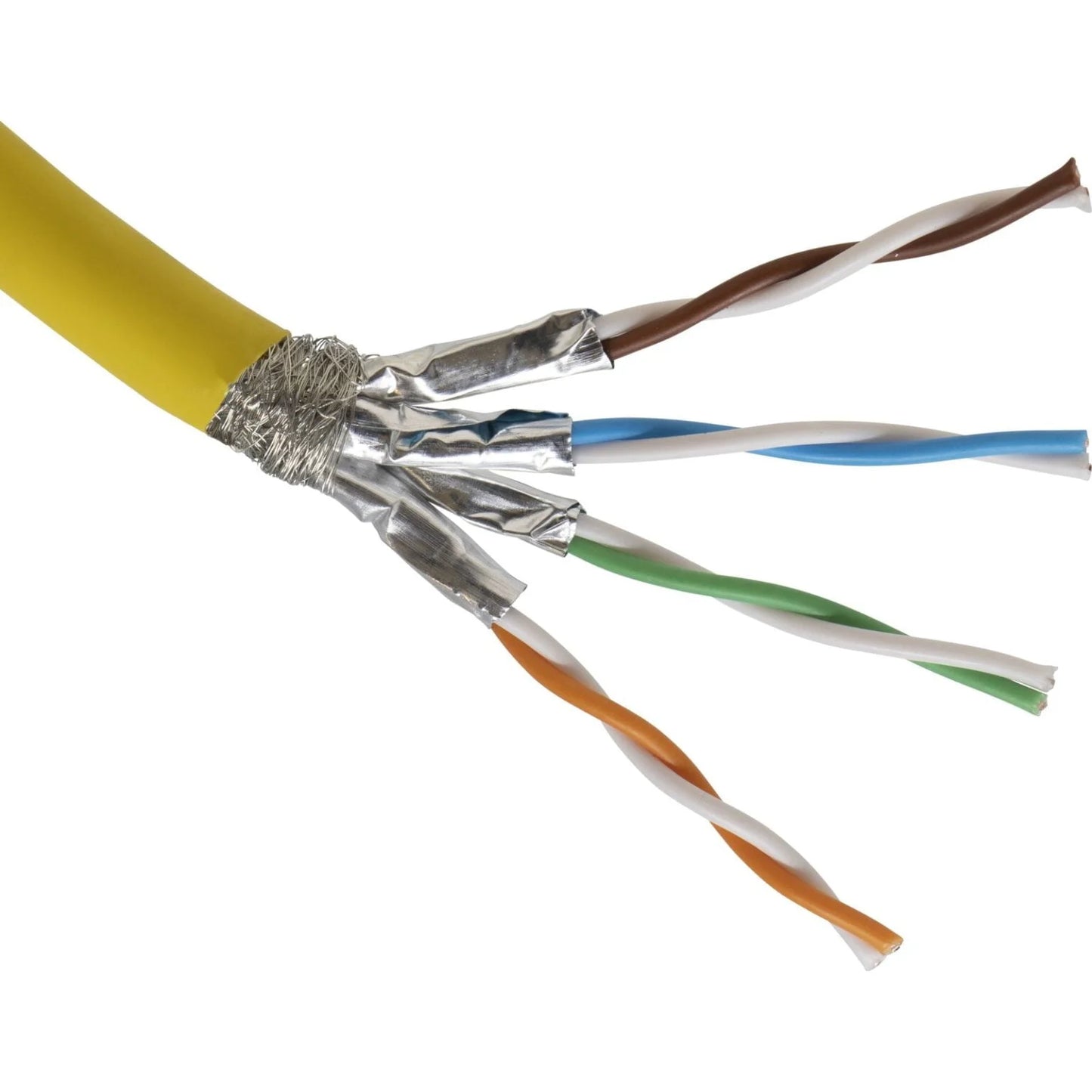 Excel Solid CAt7A Cable S/FTP Dca LS0H 500m Reel – Yellow Cable Excel
