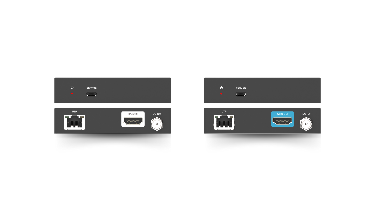 Netvio 100m Enhanced ARC Uncompressed 37Mbps Audio Extender over Cat 6/6a/7 Cable – NET-EX-EARC-100-10