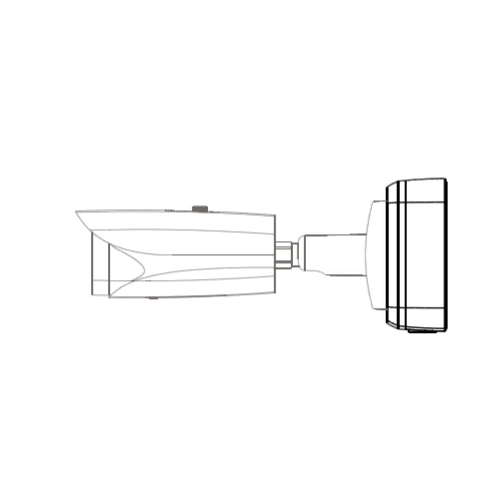 Dahua PFA121-V2 Junction Box For Dahua's HFW Square Bracket Bullet Cameras, Black or White Junction Box Dahua