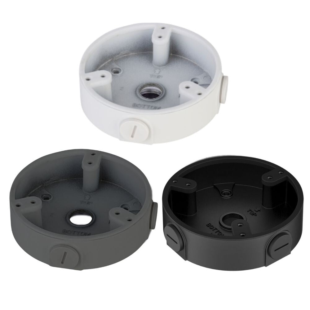 Dahua PFA137 Round Junction Box For Dahua's Eyeball Cameras, Black, Grey or White Junction Box Dahua Grey