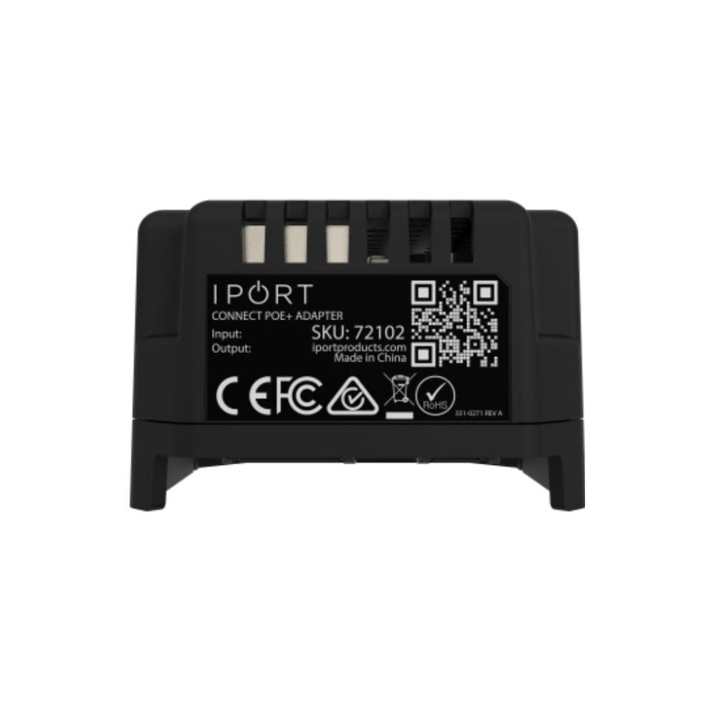 iPort Connect PoE+ Adaptor For Surface Mount and iPads With USB-C Connector, Black  1
