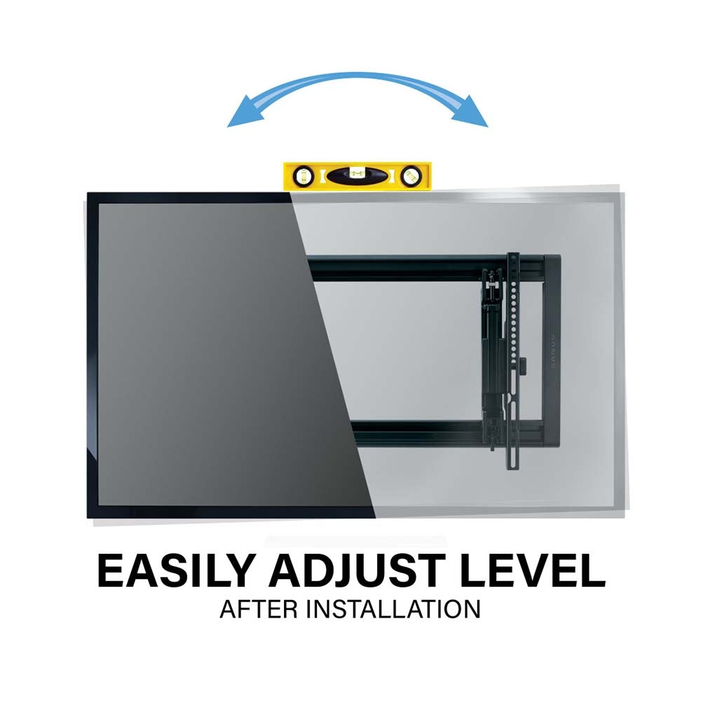 Sanus Advanced Tilt 4D Premium Wall Mount for 42" to 90" TVs, Black TV Mounts Sanus