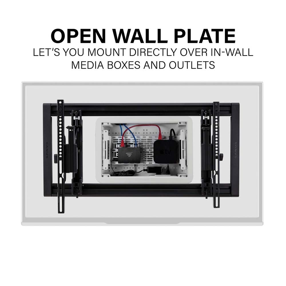Sanus Advanced Tilt 4D Premium Wall Mount for 42" to 90" TVs, Black TV Mounts Sanus