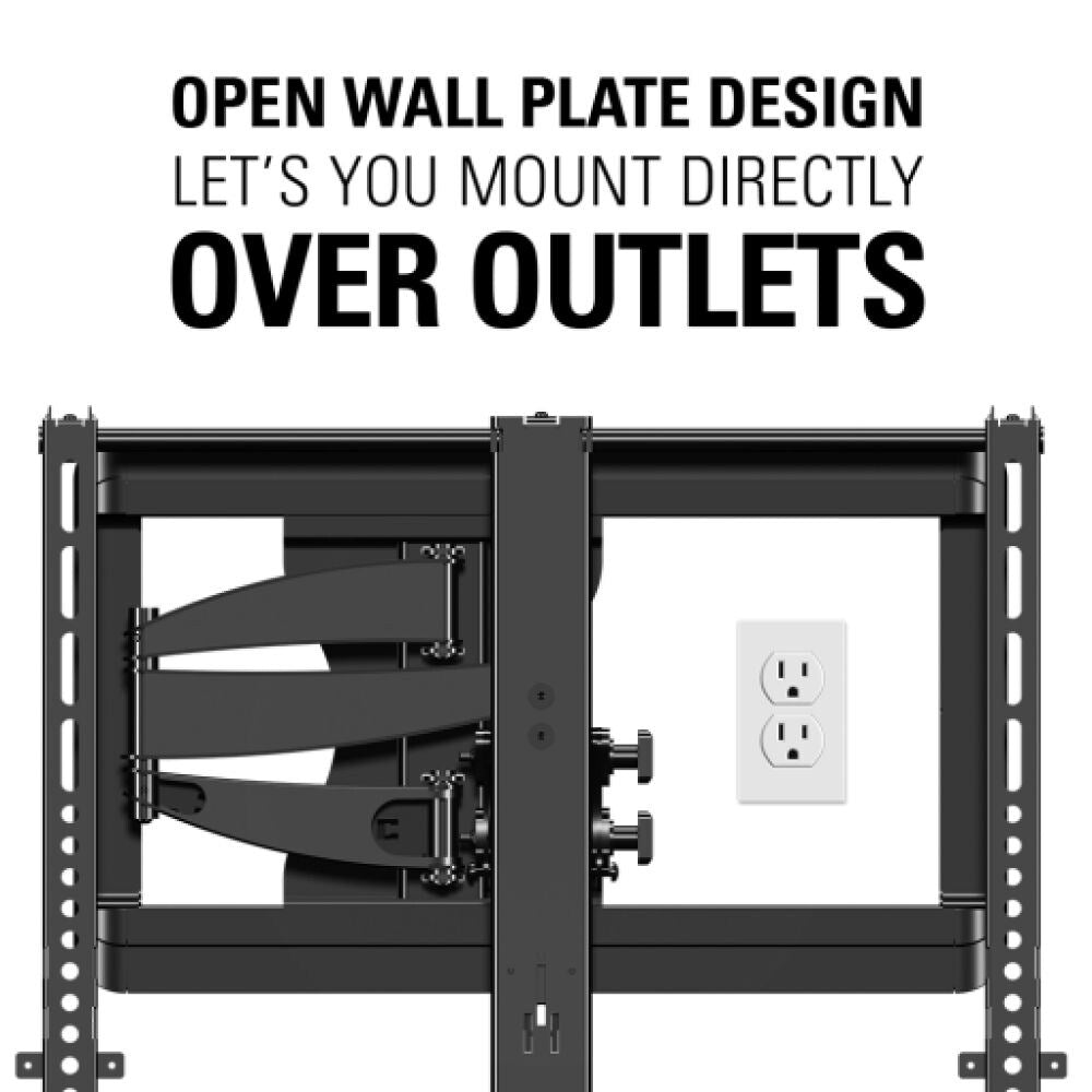 Sanus VMF620 Full Motion+ TV Mount For 37" to 55" Flat Panel TVs. Black TV Mounts Sanus