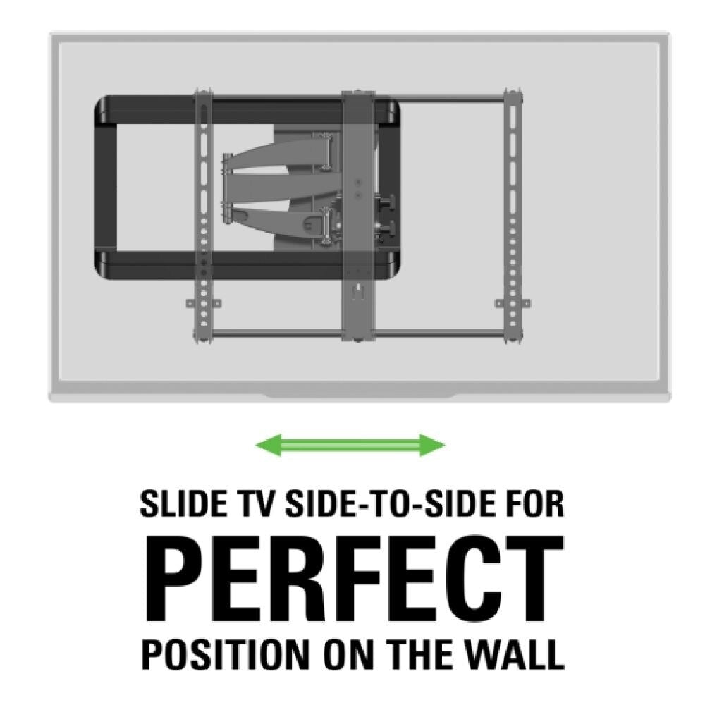 Sanus VMF620 Full Motion+ TV Mount For 37" to 55" Flat Panel TVs. Black TV Mounts Sanus