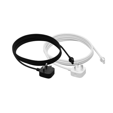 Sonos Long Power Lead For FIVE, BEAM, AMP, SUBG3, ARC, PLAY5G2 and PLAYBASE, 3.5m or 0.5m, Black or White Power Management Sonos