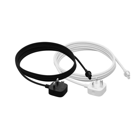 Sonos Long Power Lead For FIVE, BEAM, AMP, SUBG3, ARC, PLAY5G2 and PLAYBASE, 3.5m or 0.5m, Black or White