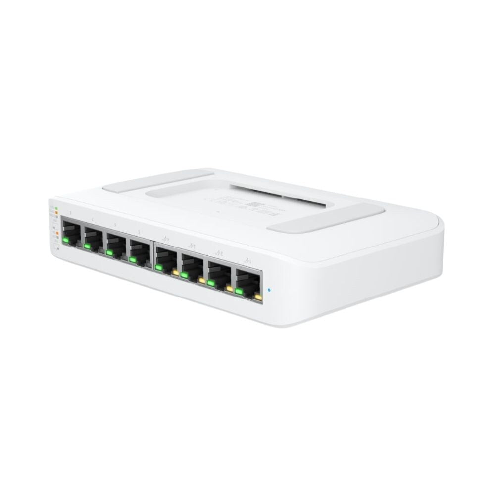 Ubiquiti UniFi Lite 8 Port PoE+ L2 Ethernet Switch With 4x GbE PoE+, 4x GbE and 52W PoE Budget 1